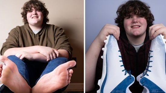 With shoe dimension 22, this US teen has the most important ft, palms on this planet | Trending
