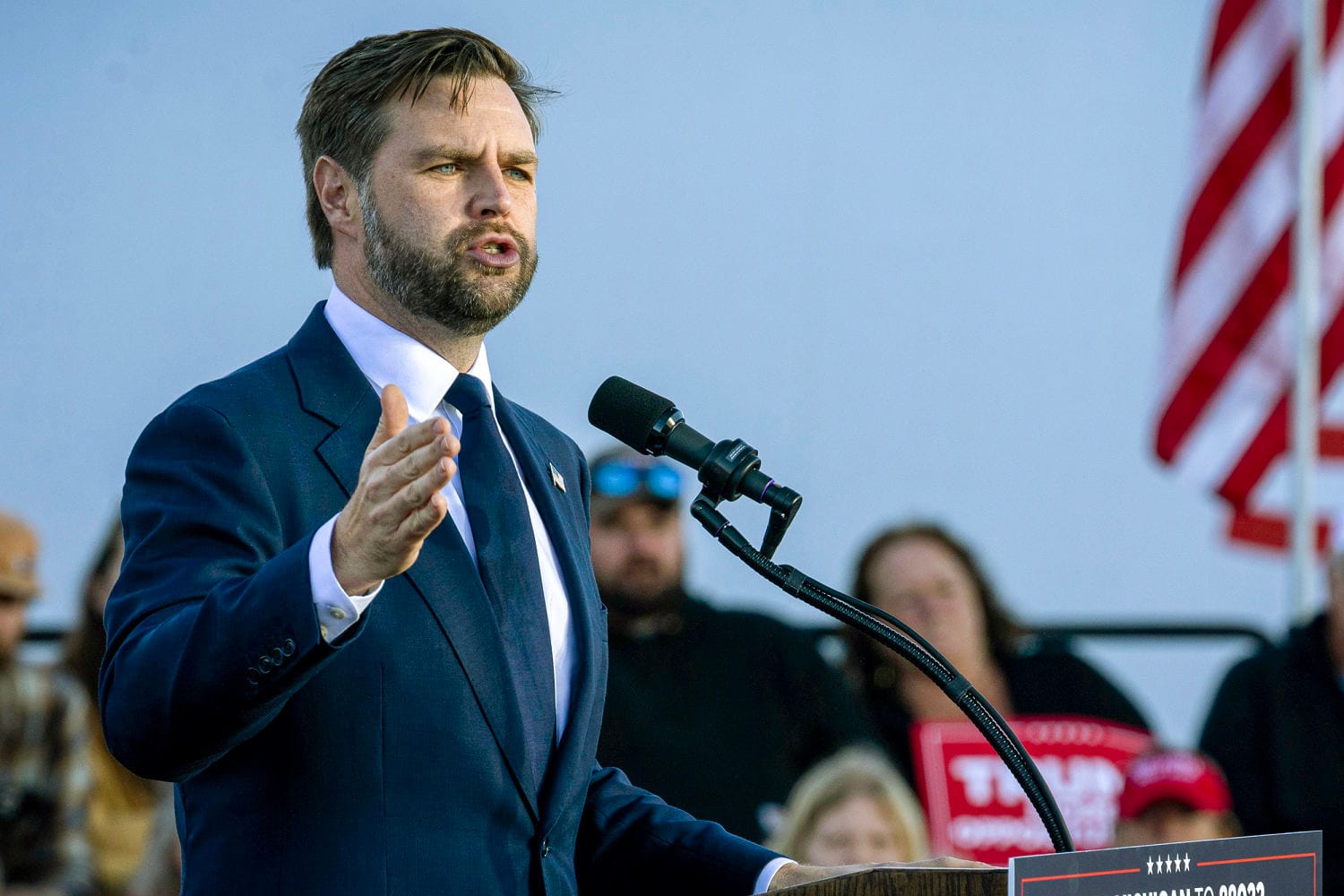Back on the path with MAGA crowds, Vance ditches ‘Midwest good’ debate tone