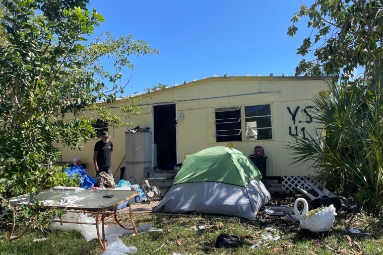 Milton leaves a Florida cell house park in ruins, amid mould and decay