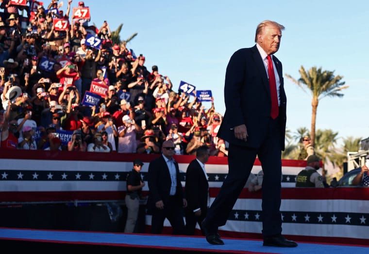 Investigation underway after man tried to enter Trump California rally perimeter with weapons in car