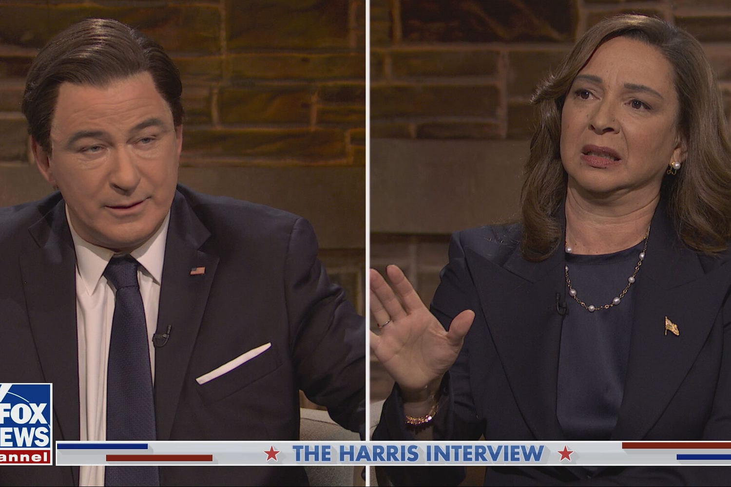 On ‘SNL,’ Maya Rudolph’s Kamala Harris shines regardless of hostile interviewer performed by Alec Baldwin