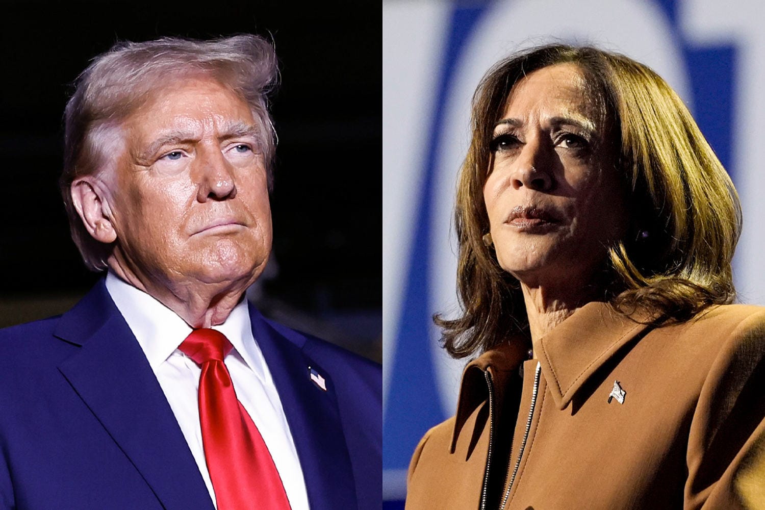 Trump and Kamala Harris rally out West
