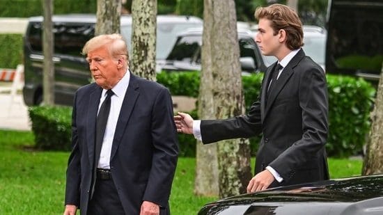 Donald Trump laughs as Comedian Andrew Schulz asks awkward query about Barron being ‘unleashed’ at NYU