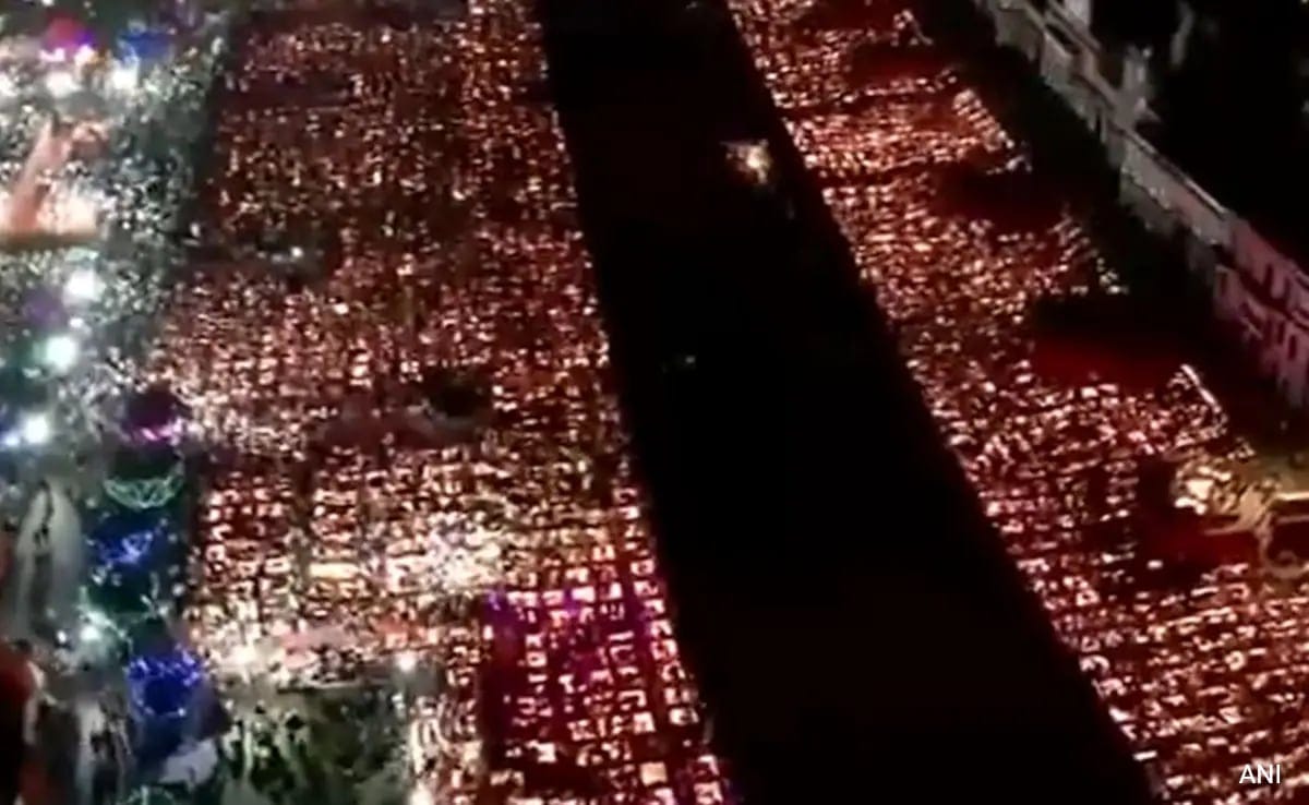 Ayodhya Sparkles With Over 28 Lakh Diyas On Deepotsav, A New Record