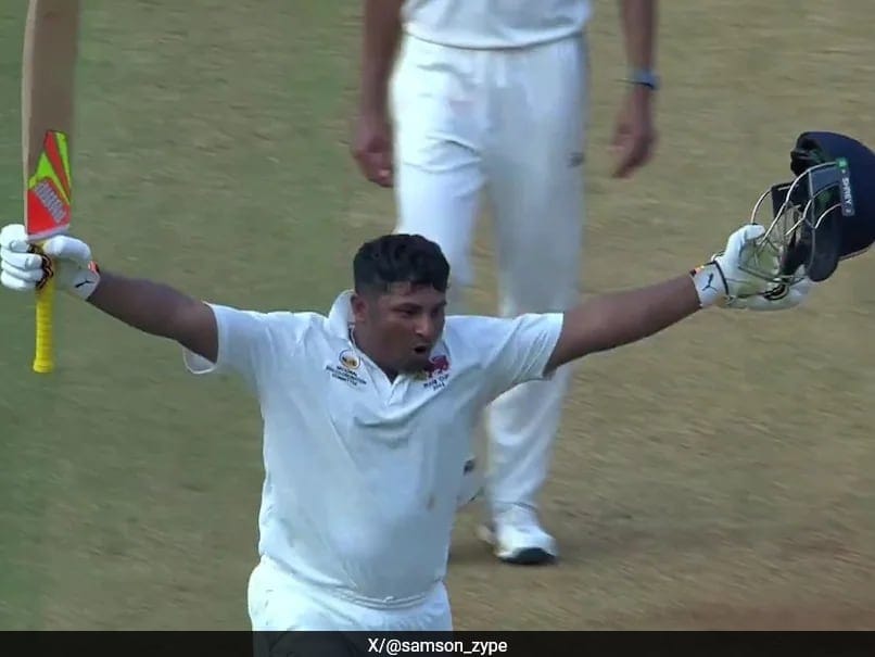With Double Ton In Irani Cup, Sarfaraz Khan Fulfills ‘Musheer Promise’ Made To Family