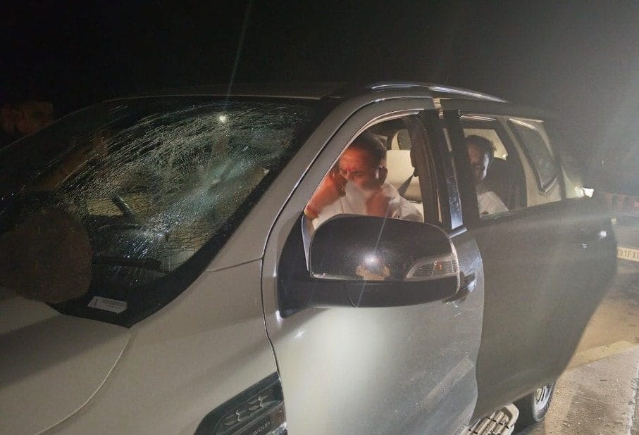 Maharashtra Ex Minister Anil Deshmukh Injured After Stones Thrown At His Car