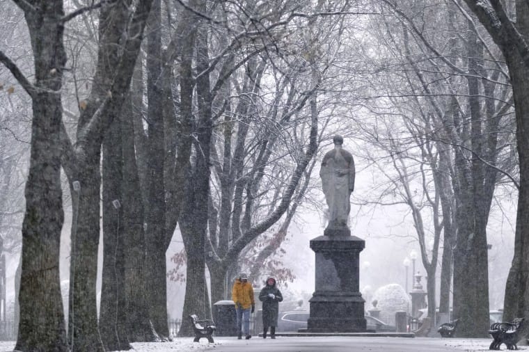 Most of the U.S. will not have snow on the bottom on Christmas