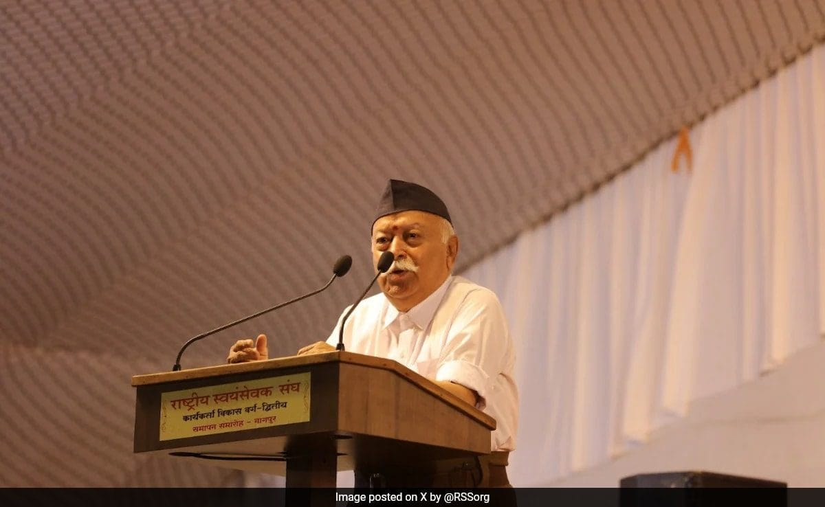 Society Will Perish If Population Growth Rate Falls Below 2.1: RSS Chief Mohan Bhagwat