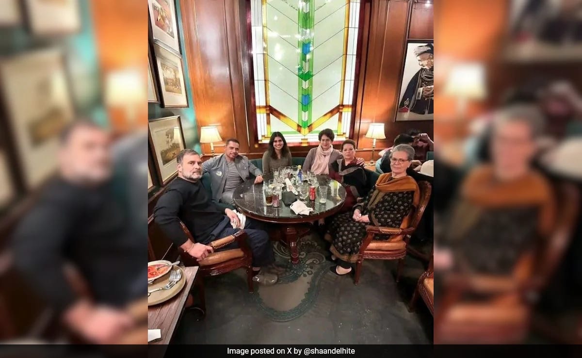 Rahul Gandhi’s Family Lunch At Iconic Delhi Restaurant