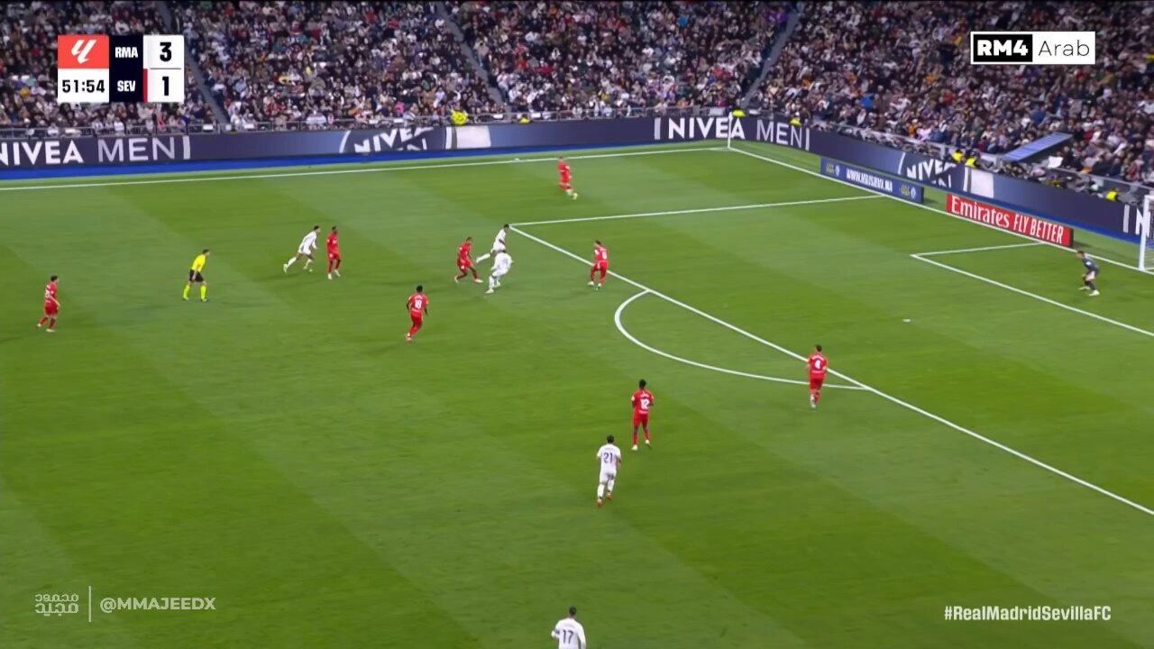 WATCH: Real Madrid add fourth objective towards Sevilla courtesy of Brahim Diaz