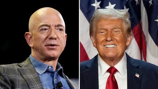 Jeff Bezos seen going to Mar-a-Lago together with his fiancée for dinner with Donald Trump