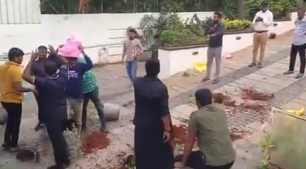 Tomatoes Thrown, Protest Outside Allu Arjun’s Home Over Stampede Death