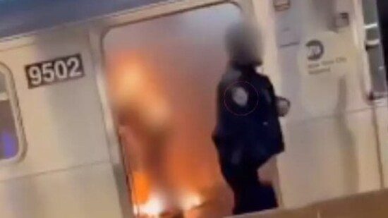 Video of alleged NYPD cop ‘ignoring’ burning lady on NYC subway ignites huge outrage: ‘This is madness’