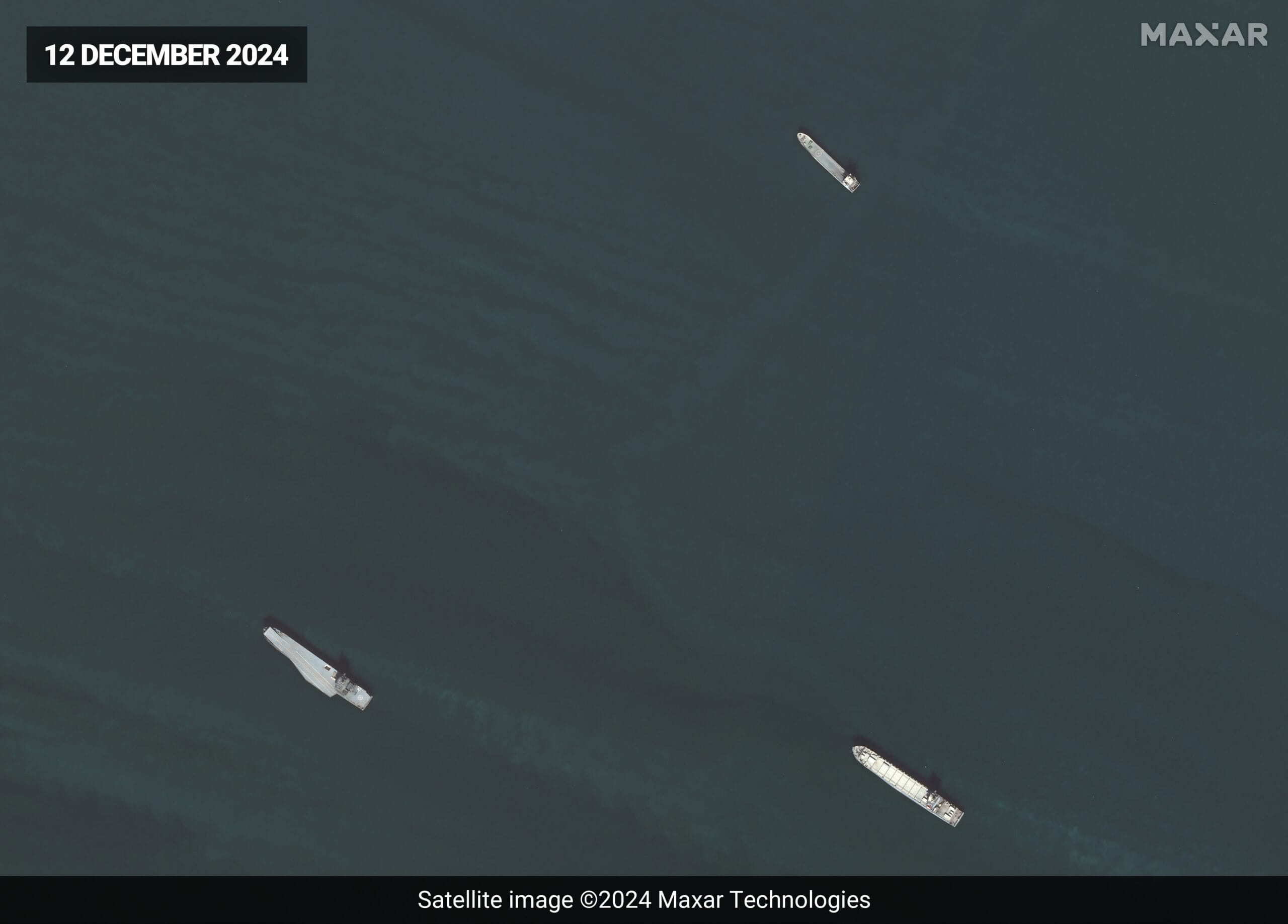 Satellite Pics Reveal Iran’s New Aircraft Carrier-Like Drone Ship