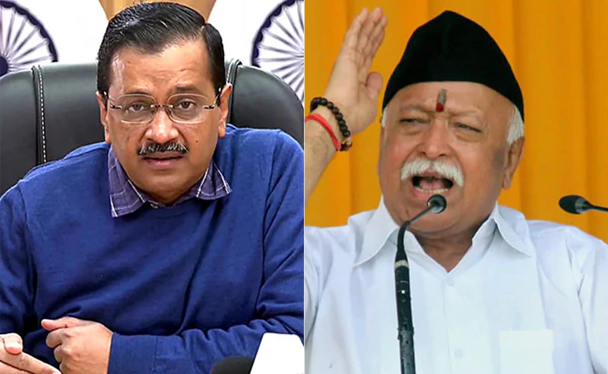AAP vs BJP Letter War On New Year’s Day, Arvind Kejriwal Writes To RSS Head