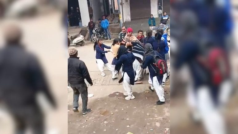 Girls Throw Punches And Kicks, Drag Each Other By The Hair “Over Boy” In UP
